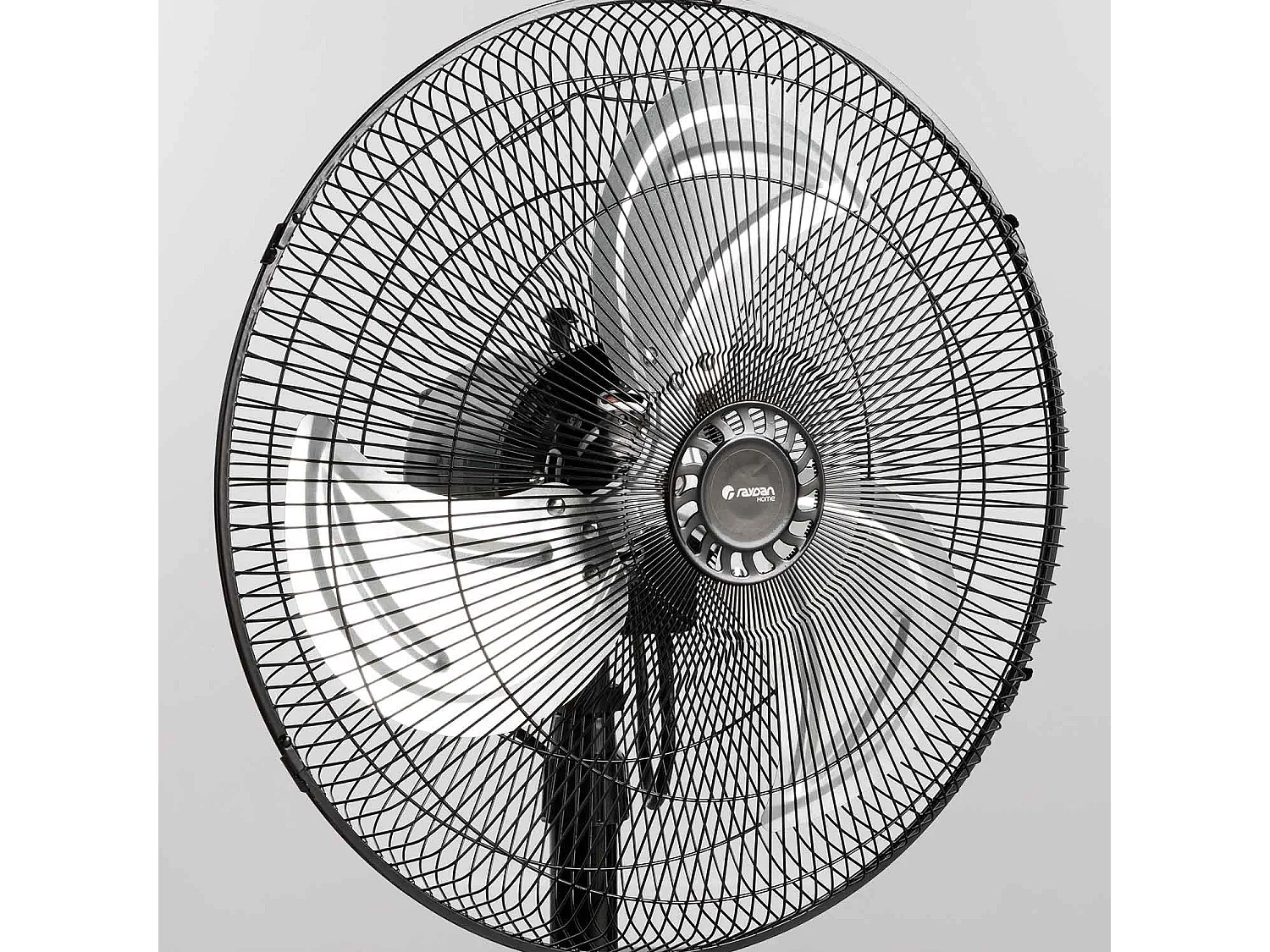 Ventilador de Pie Ø45cm 75W 3 Velocidades Industrial Negro Raydan Home