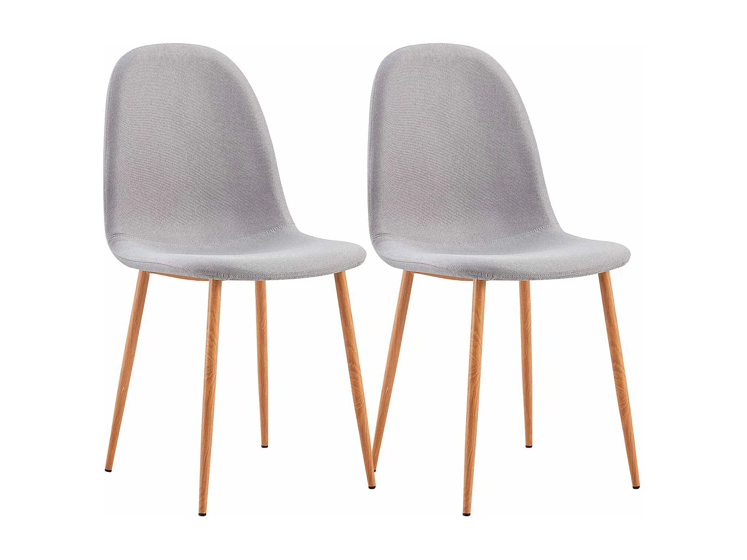 Pack 2 Chaises de Salle à Manger Lino Nuova 91x51x44cm Thinia Home