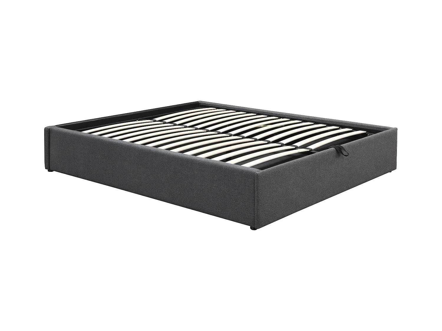 Sommier com espaço de arrumação e gaveta 160x200 cm cinza antracite - OSLA de YSMÉE