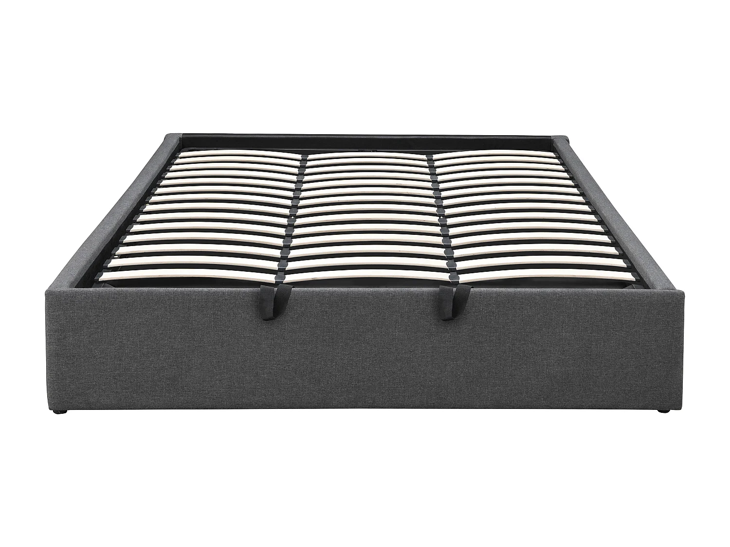 Canapé abatible y cajón 180 x 200 cm - Gris antracita - OSLA de YSMÉE