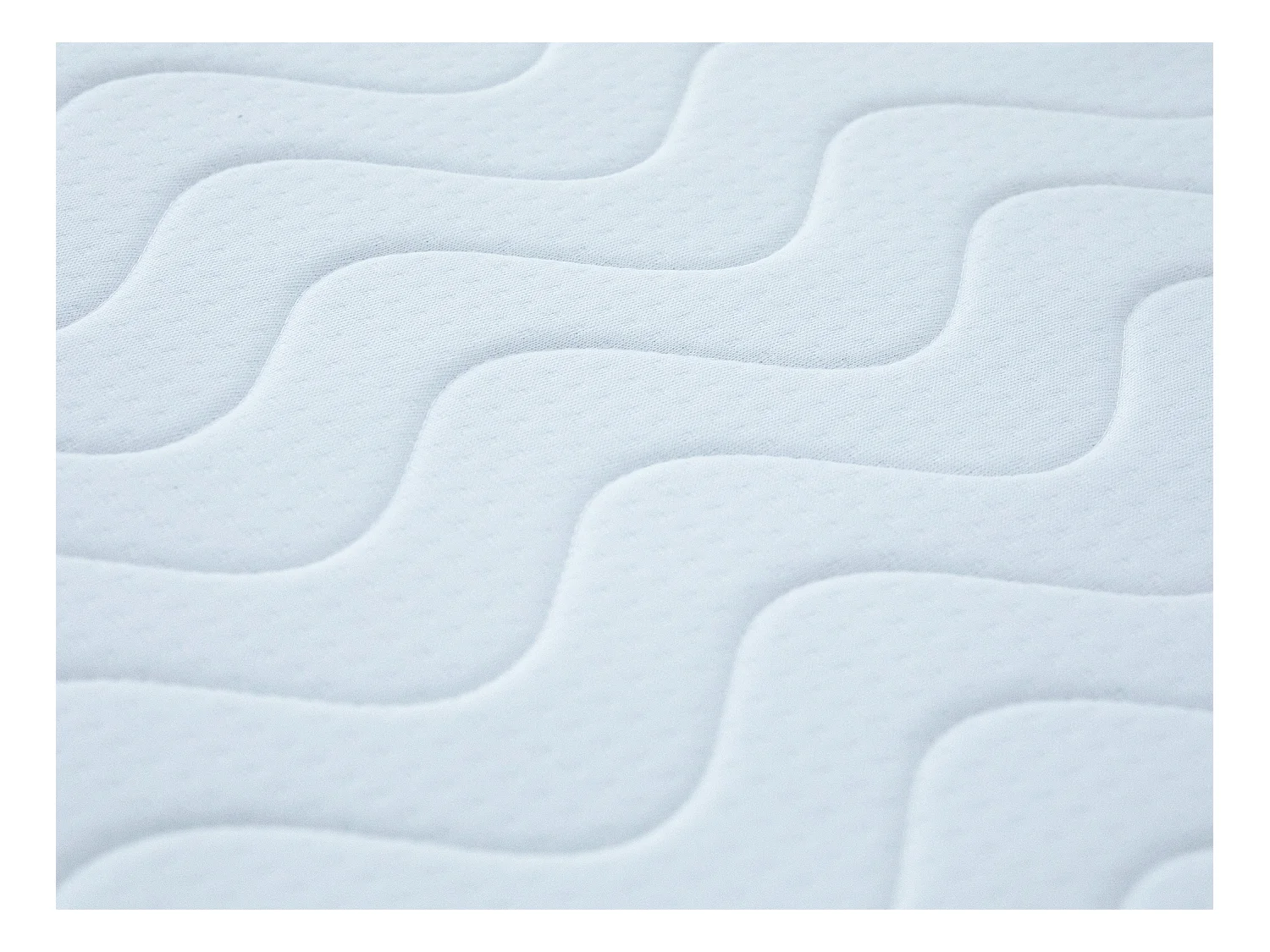 [NEW VERSION]Somier tapizado 90 x 190 cm 9 láminas pasivas - Blanco - ASTHENIS de YSMÉE