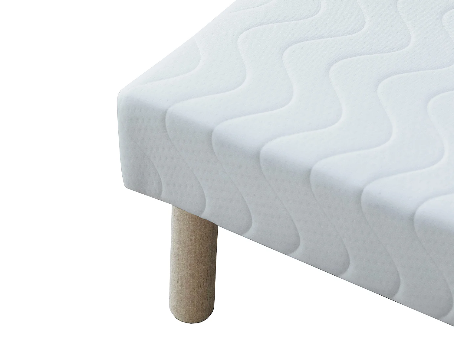 Rete deco giroletto 90 x 190 cm 9 doghe Bianco  - ASTHENIS II di YSMÉE