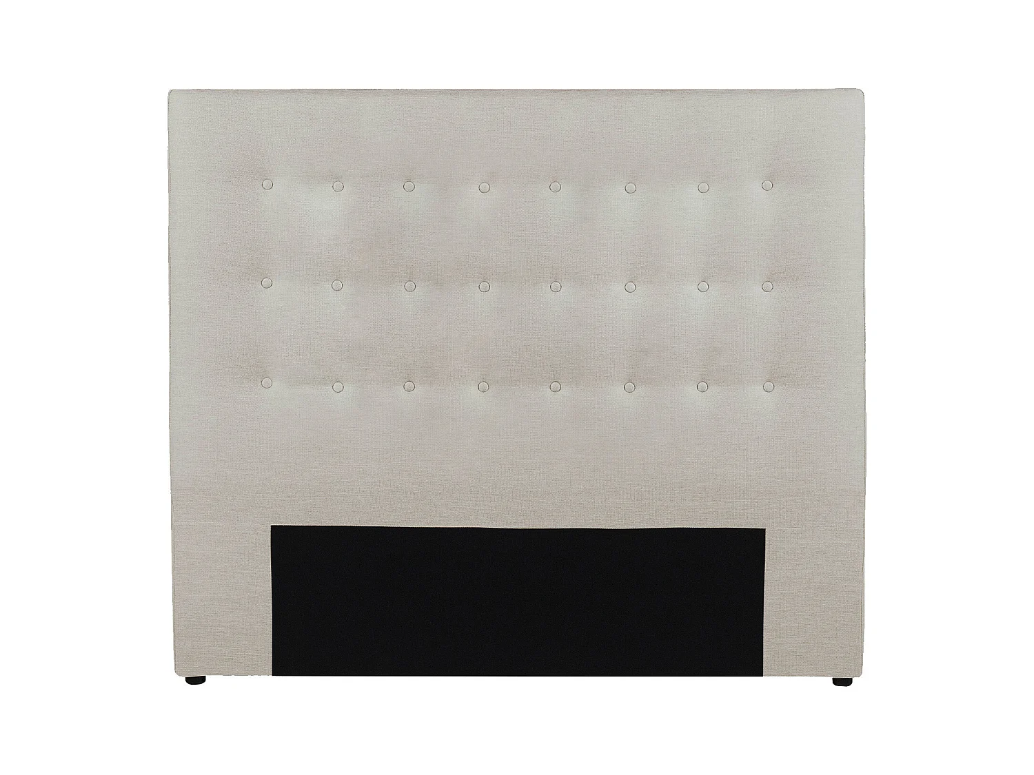 Cabecero capitoné 180 cm - Tela - Beige - FRANCESCO