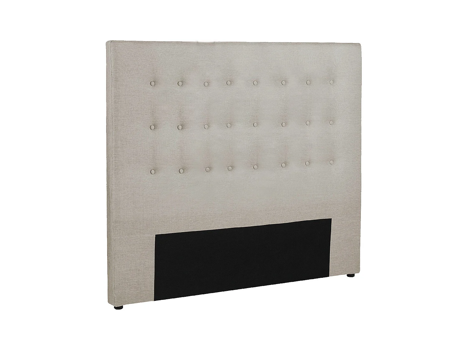 Cabecero capitoné 180 cm - Tela - Beige - FRANCESCO