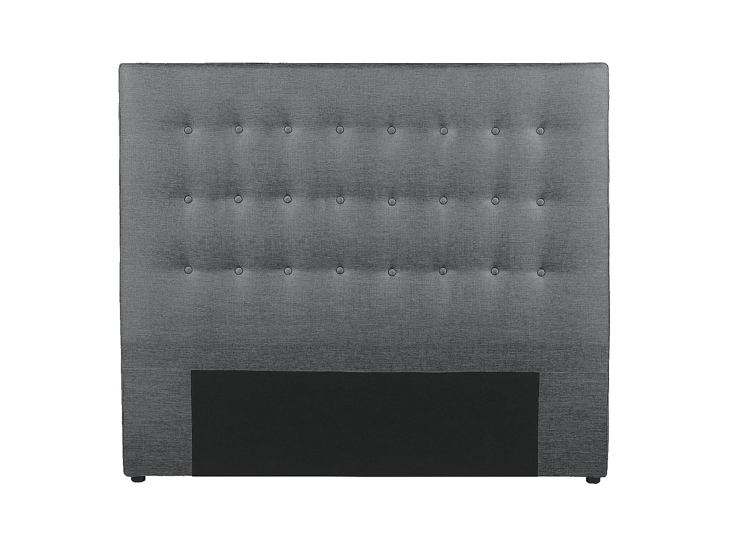 Polster-Bettkopfteil - 180 cm - Stoff - Grau - FRANCESCO