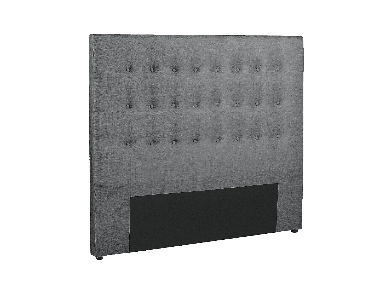Polster-Bettkopfteil - 180 cm - Stoff - Grau - FRANCESCO