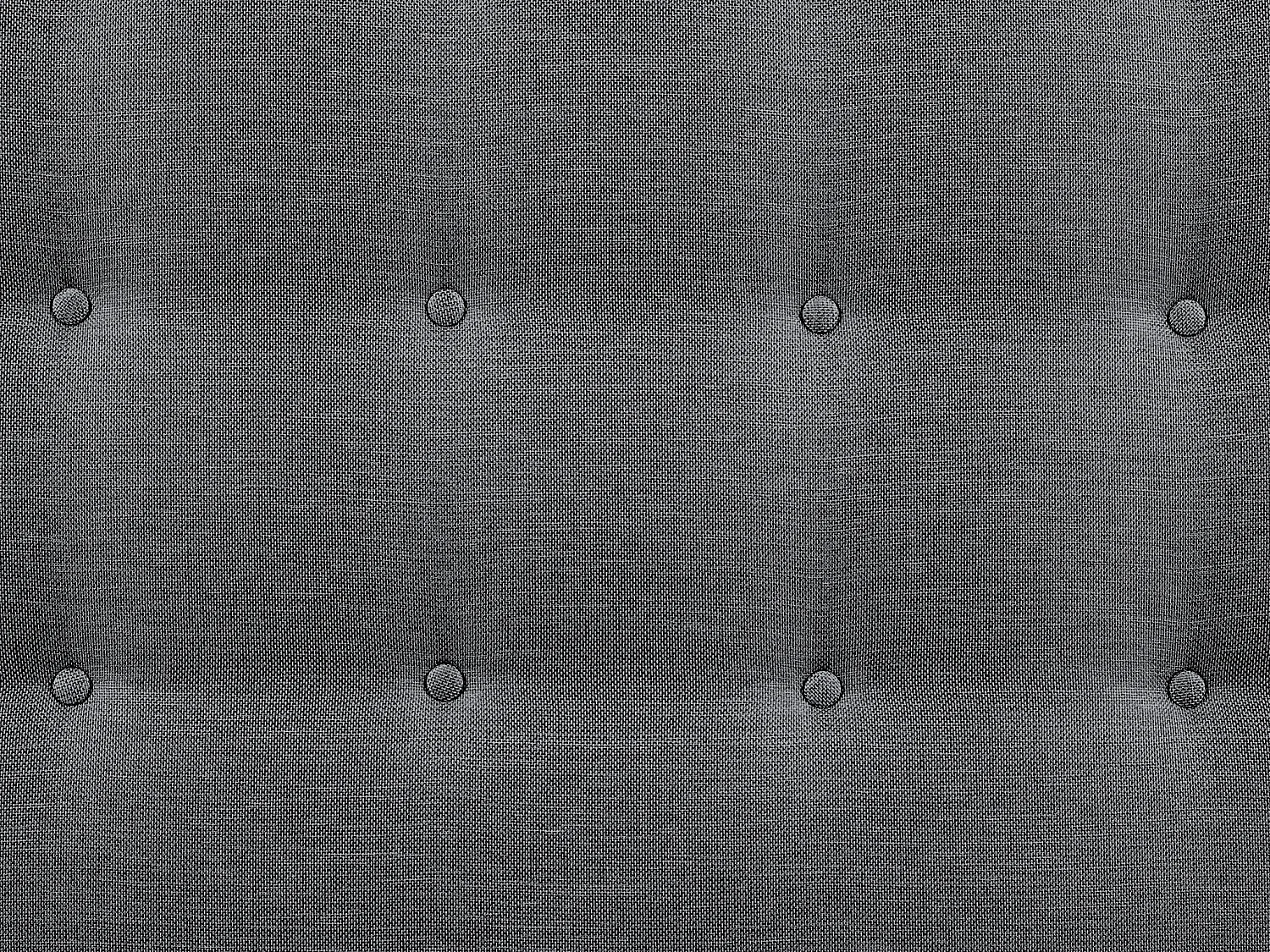 Tête de lit capitonnée 180 cm - Tissu - Gris - FRANCESCO