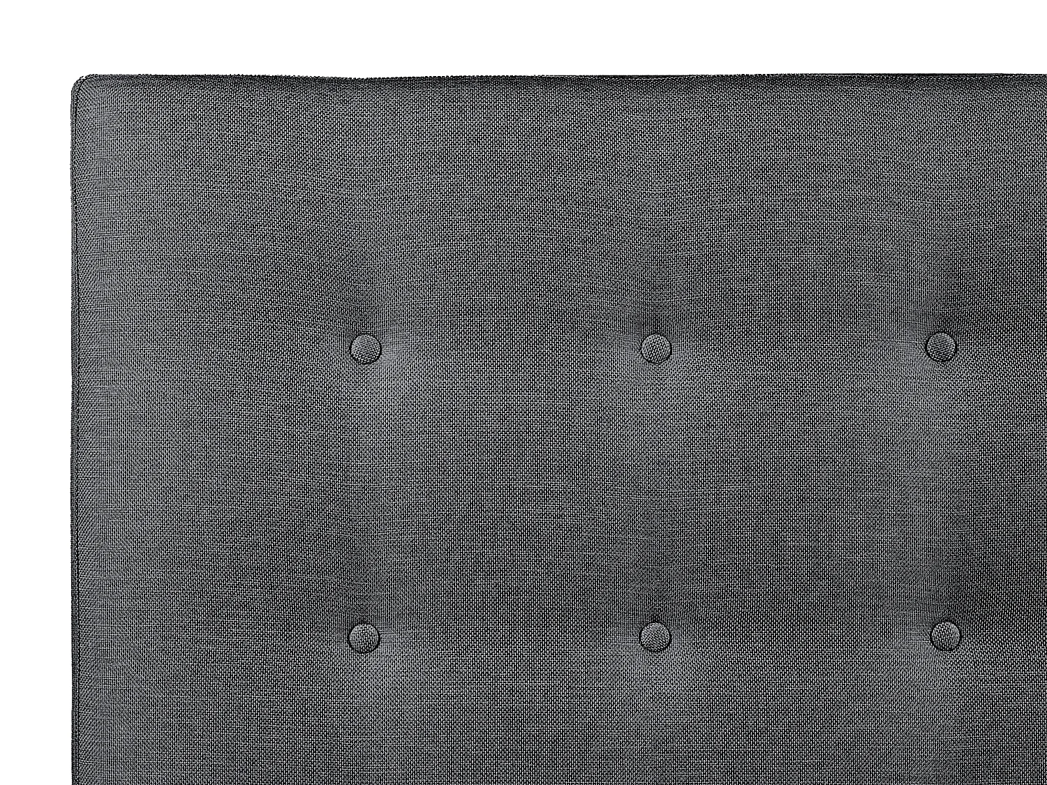 Tête de lit capitonnée 180 cm - Tissu - Gris - FRANCESCO