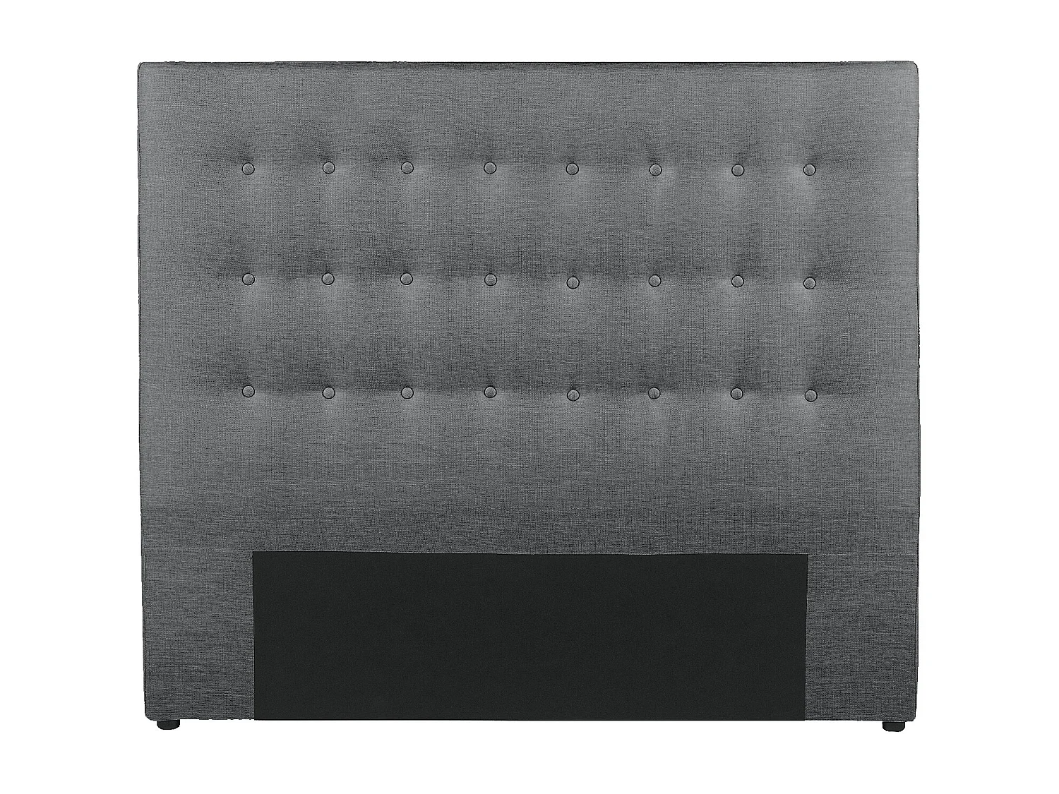 Tête de lit capitonnée 180 cm - Tissu - Gris - FRANCESCO