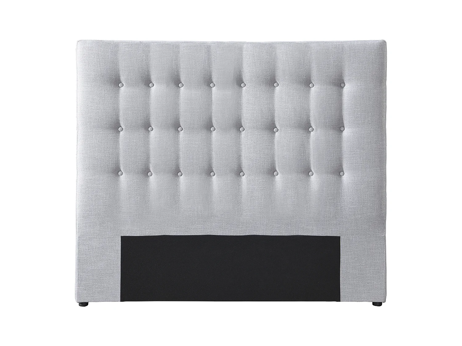 Cabecero capitoné 180 cm - Tela - Gris claro - FRANCESCO