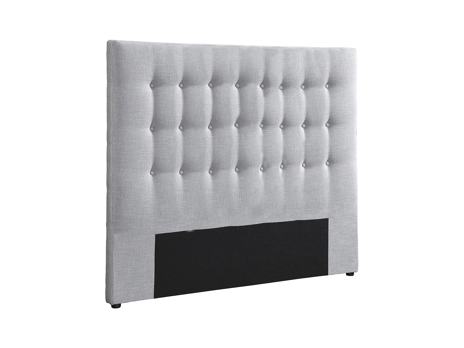 Cabecero capitoné 180 cm - Tela - Gris claro - FRANCESCO