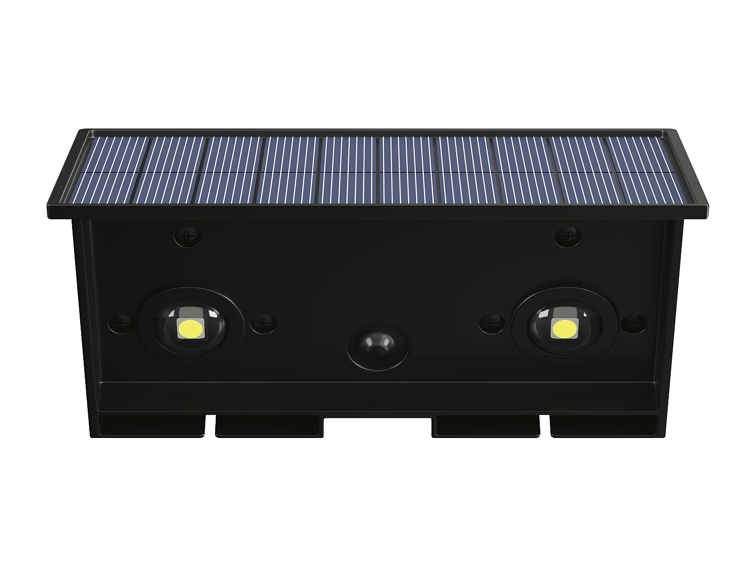 Applique murale solaire - 80 lumens - Noir - SONDERHO