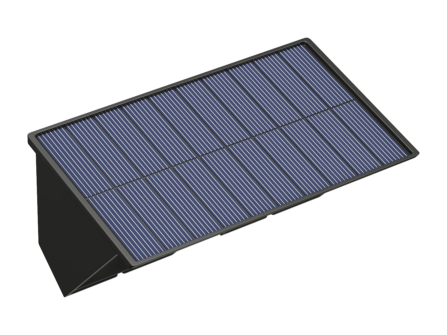 Applique murale solaire - 80 lumens - Noir - SONDERHO