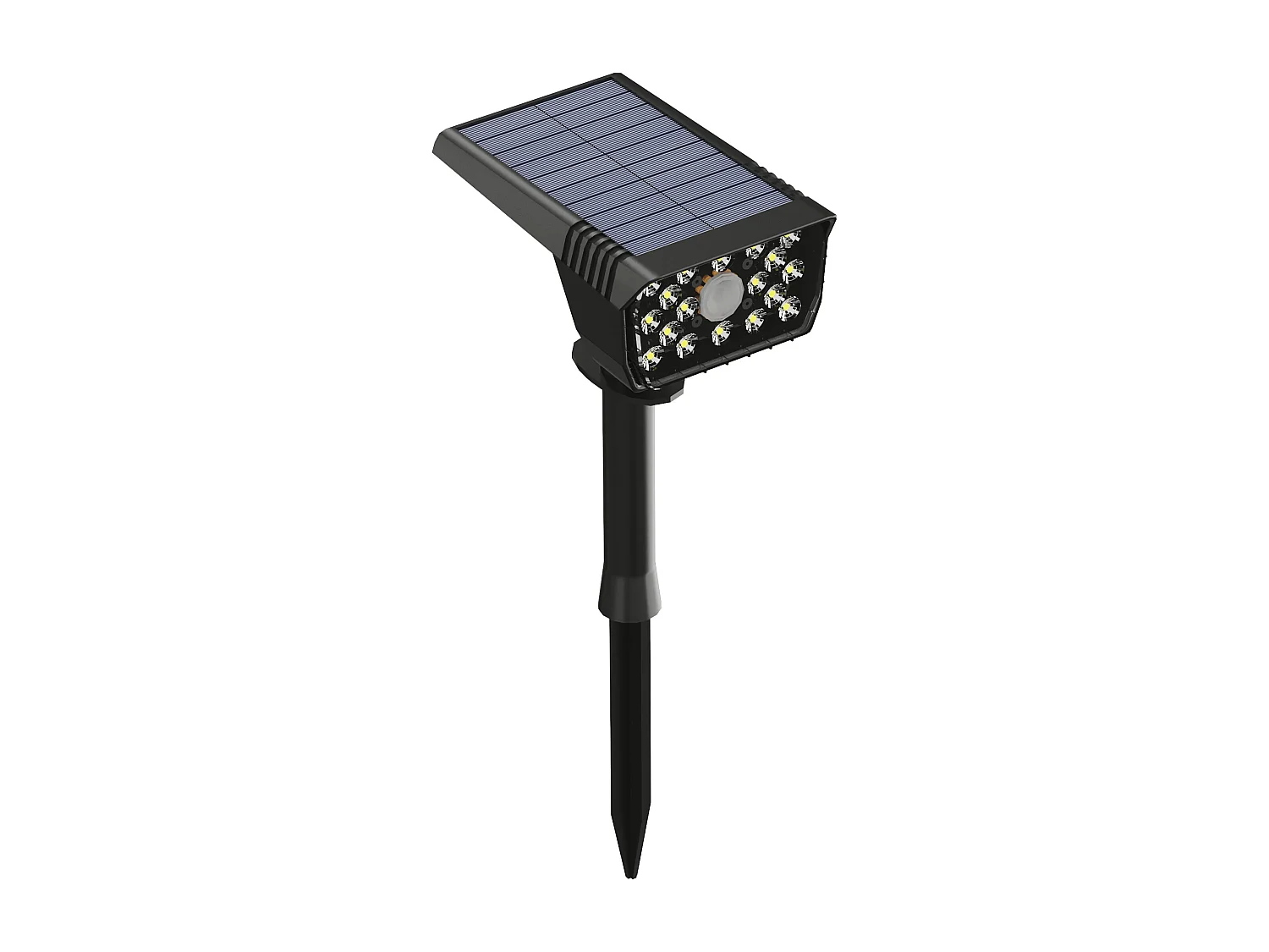 Faretto solare da piantare a terra 300 lumen Nero  - HORSENS