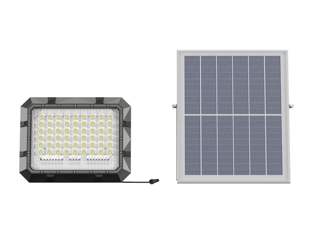 Solar-Leuchte mit separatem Panel - zum Abringen an der Wand oder Aufstelle günstig online kaufen