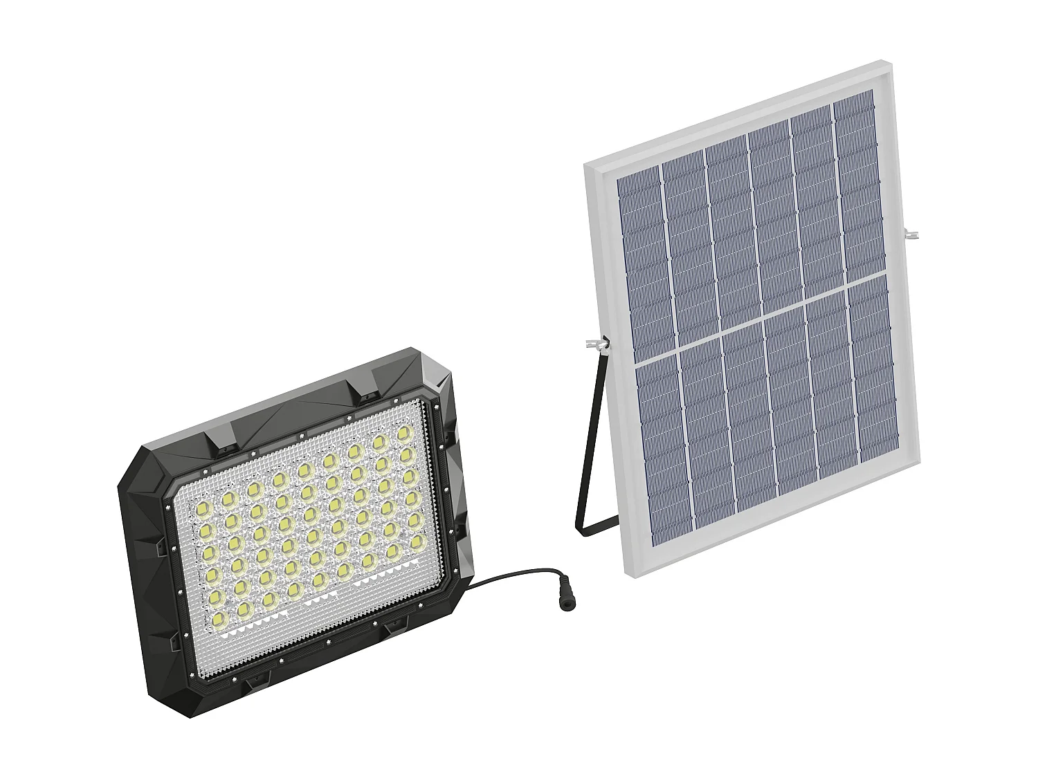 Projetor a energia solar de parede ou de pousar com painel destacável, 1100 lumens - CLARTO