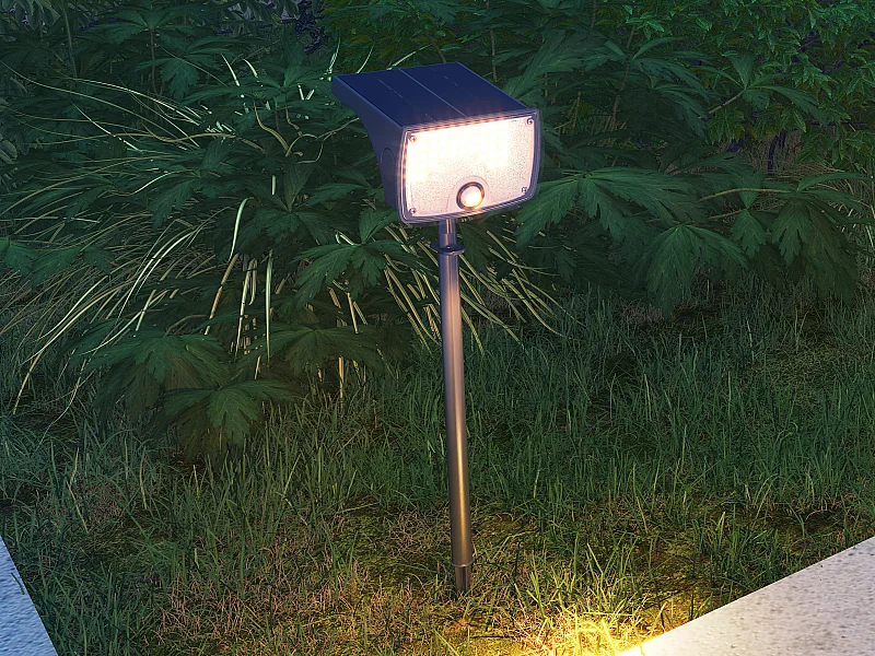 Faretto o applique a energia solare con sensore di movimento 700 lumen - CHENDI