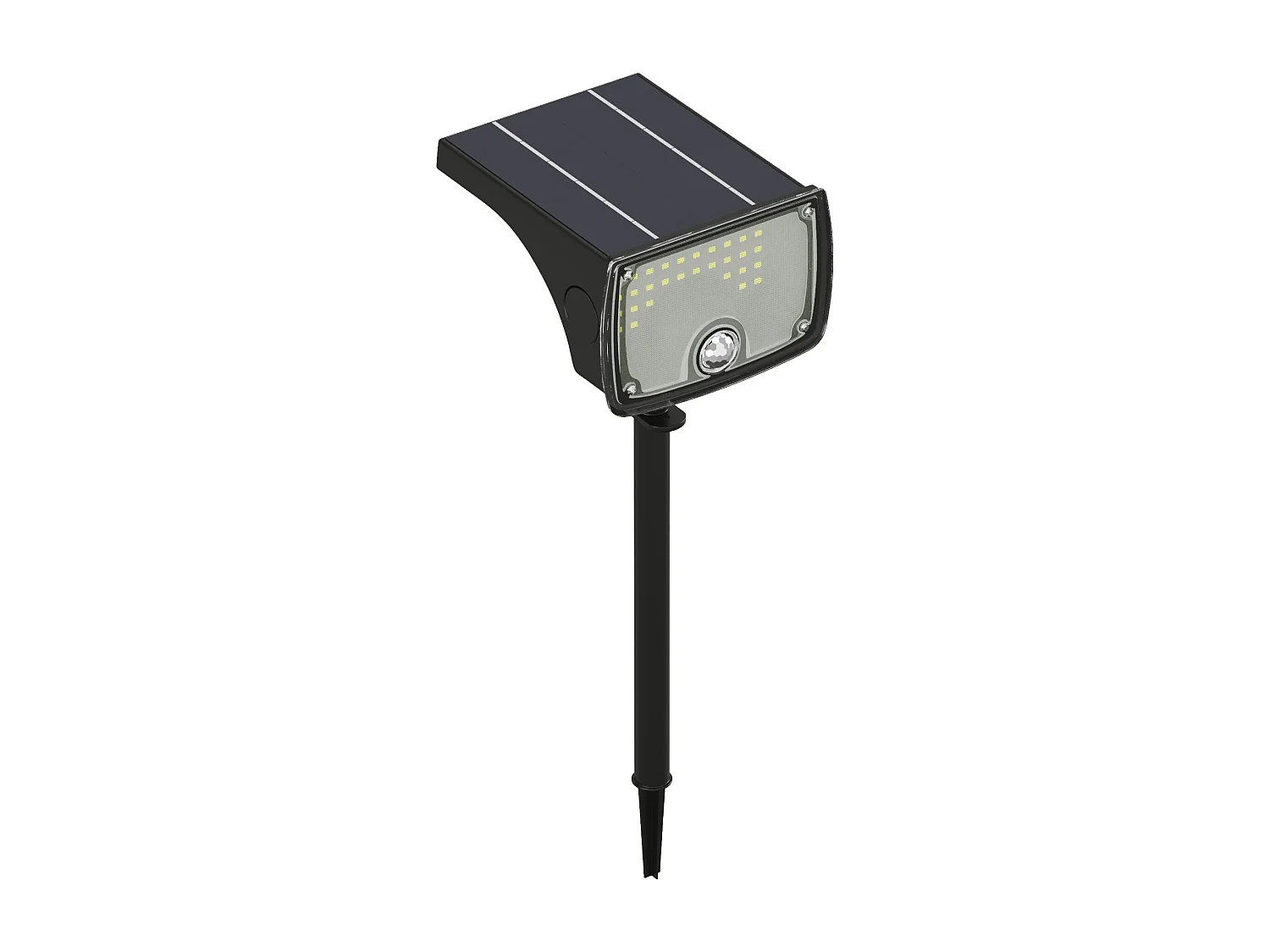 Balise ou applique solaire à détecteur de mouvements - 700 lumens - CHENDI