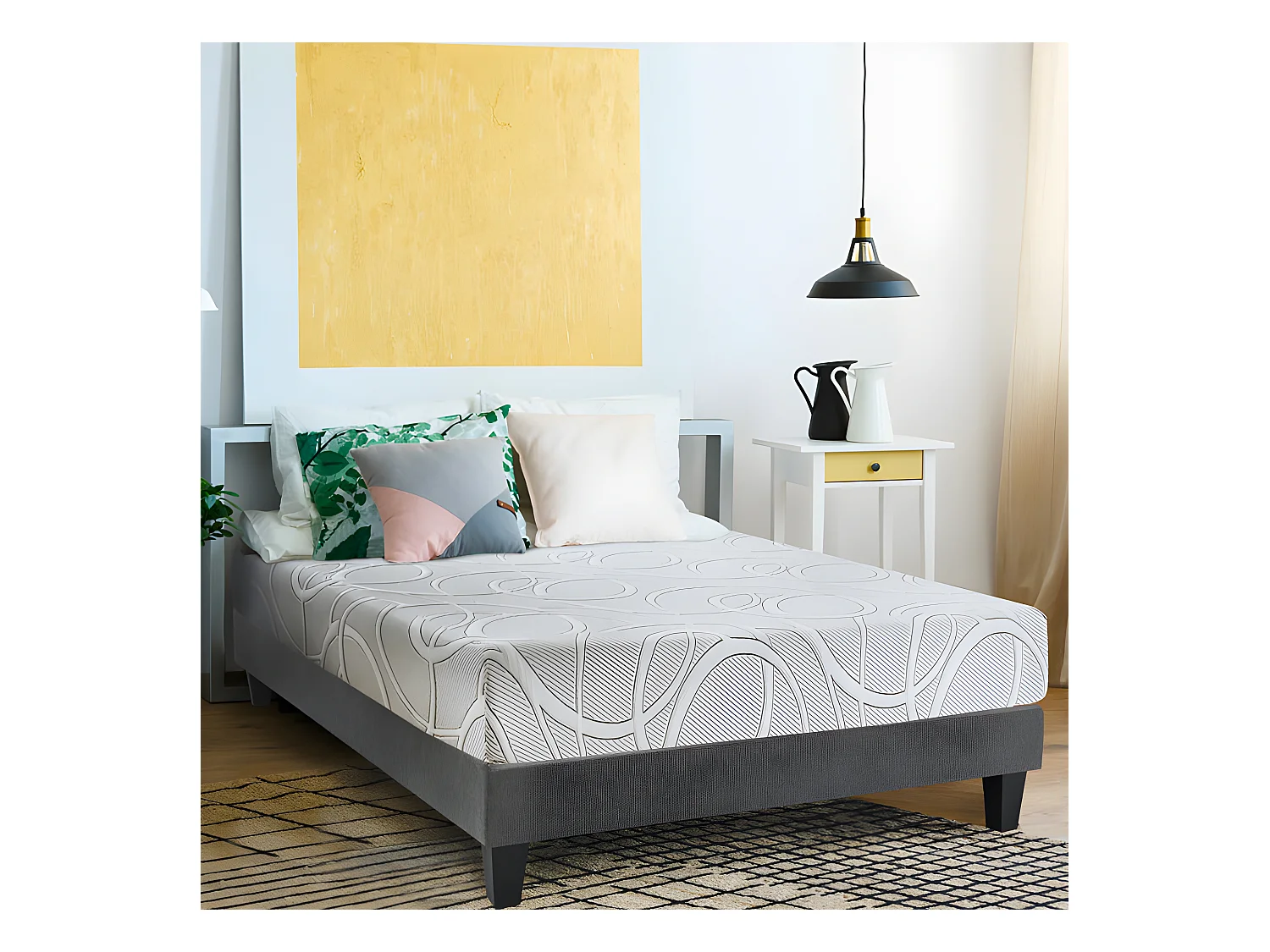 Matelas mousse à mémoire de forme 140x200 7 zones de confort l'adulateur