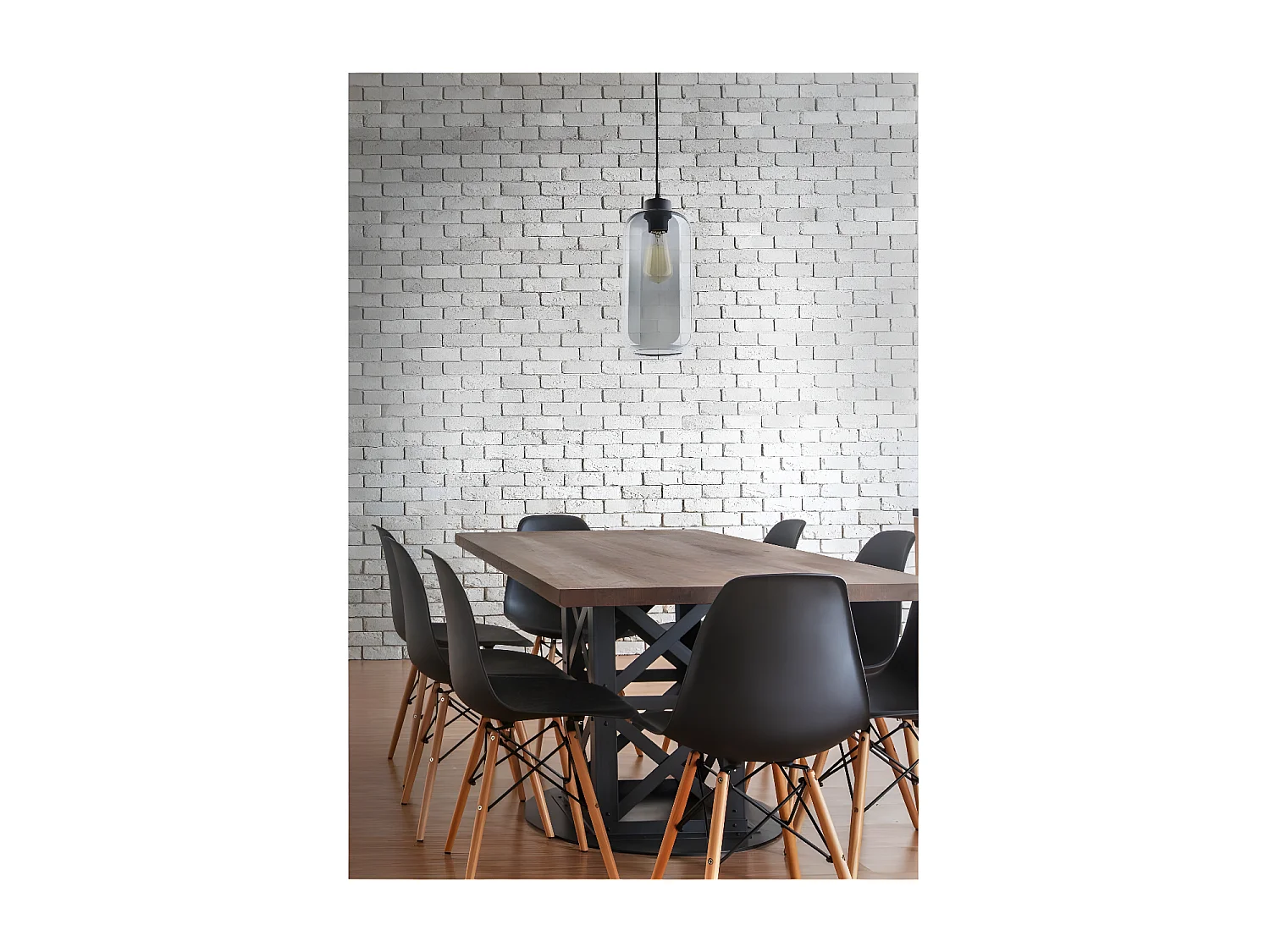 Suspension en verre teinté - h178cm x L14cm - modéle MARCO de TK LIGHTING