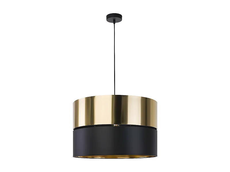 Suspension Métal Noir et Doré - diam 50 x h175 cm  - modèle HILTON de TK LIGHTING