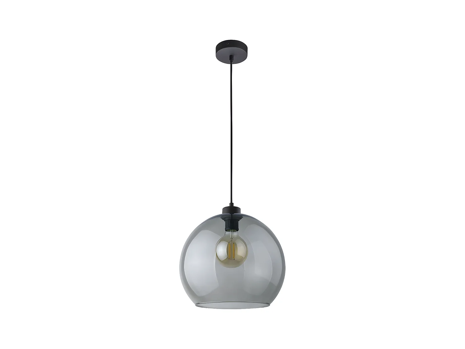 Suspension en verre teinté gris - h1275 x L30cm - modèle CUBUS de TK LIGHTING