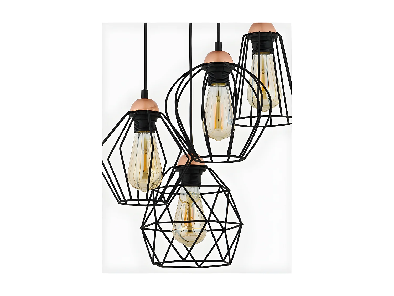 Suspension graphique en métal - h95cm - 4xE27 - modèle GALAXY de TK LIGHTING