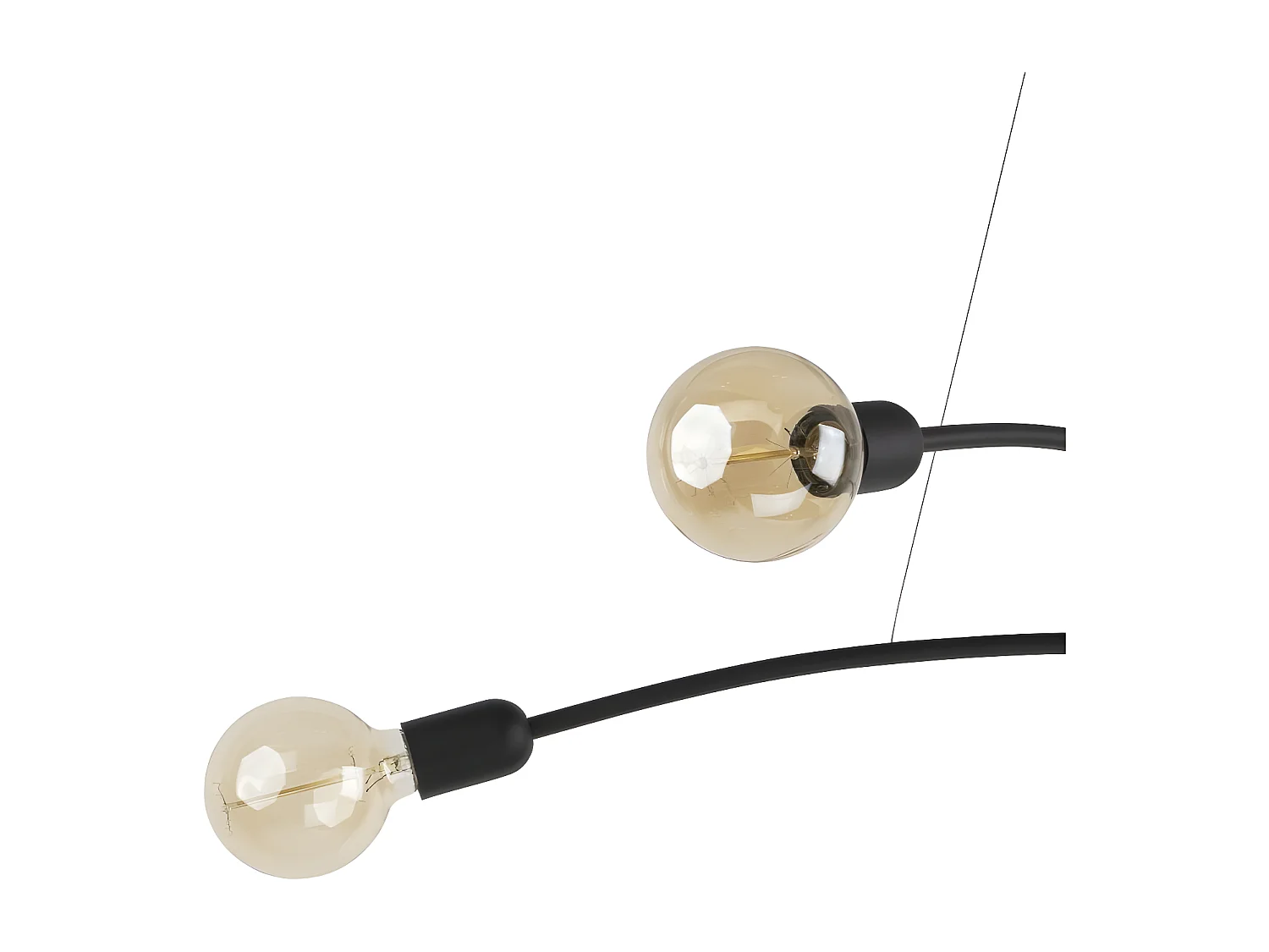 Suspension en verre – L90cm -4xE27 - modèle HELIX de TK LIGHTING