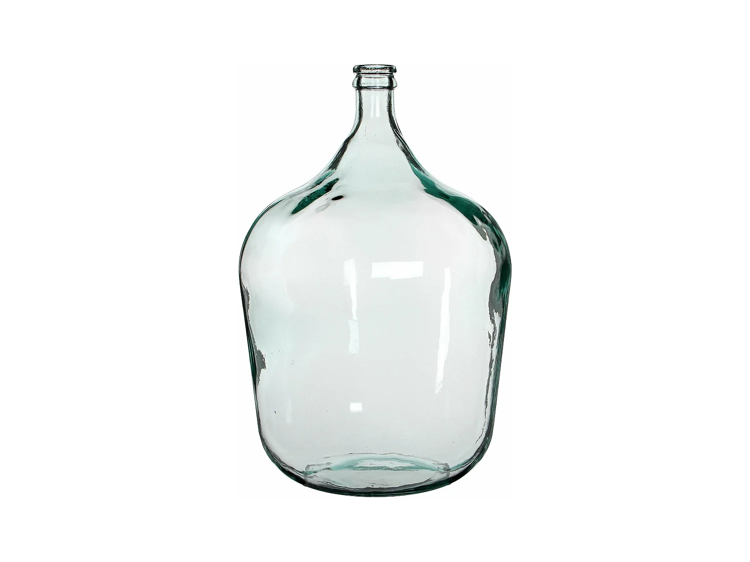 Bouteille décorative en verre recyclé - Ø40 x 56 - Transparent - DIEGO