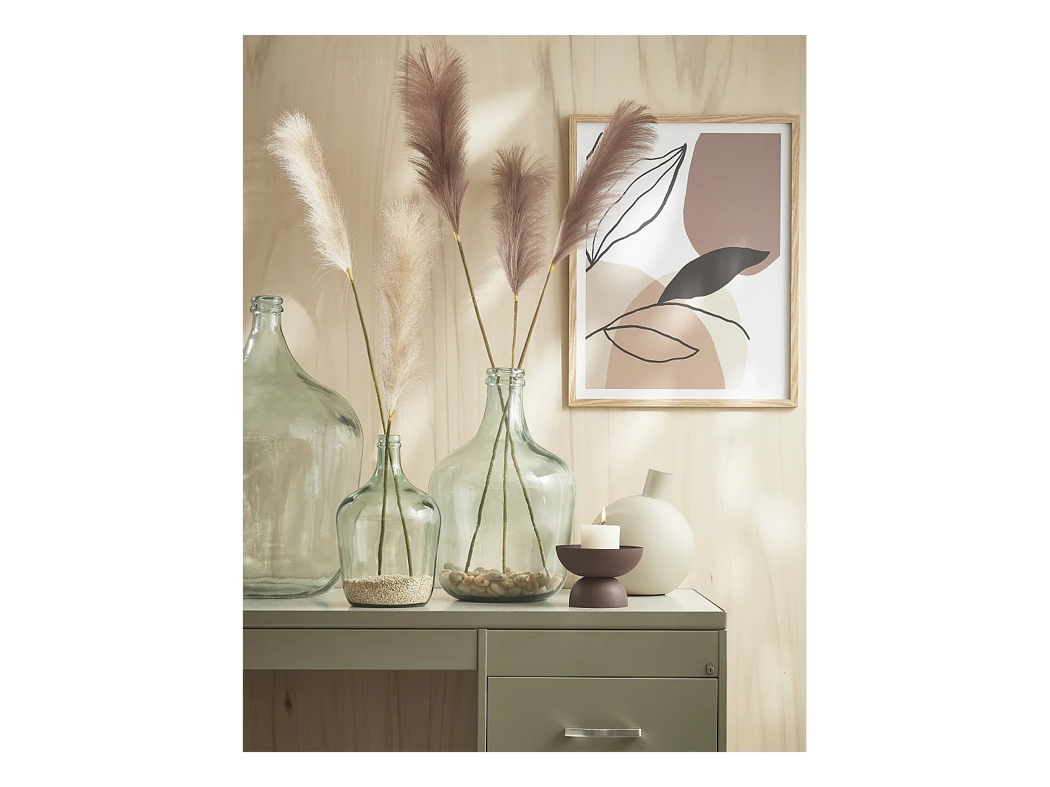 Bottiglia decorativa in  - Ø40 x 56 - Trasparente - DIEGO