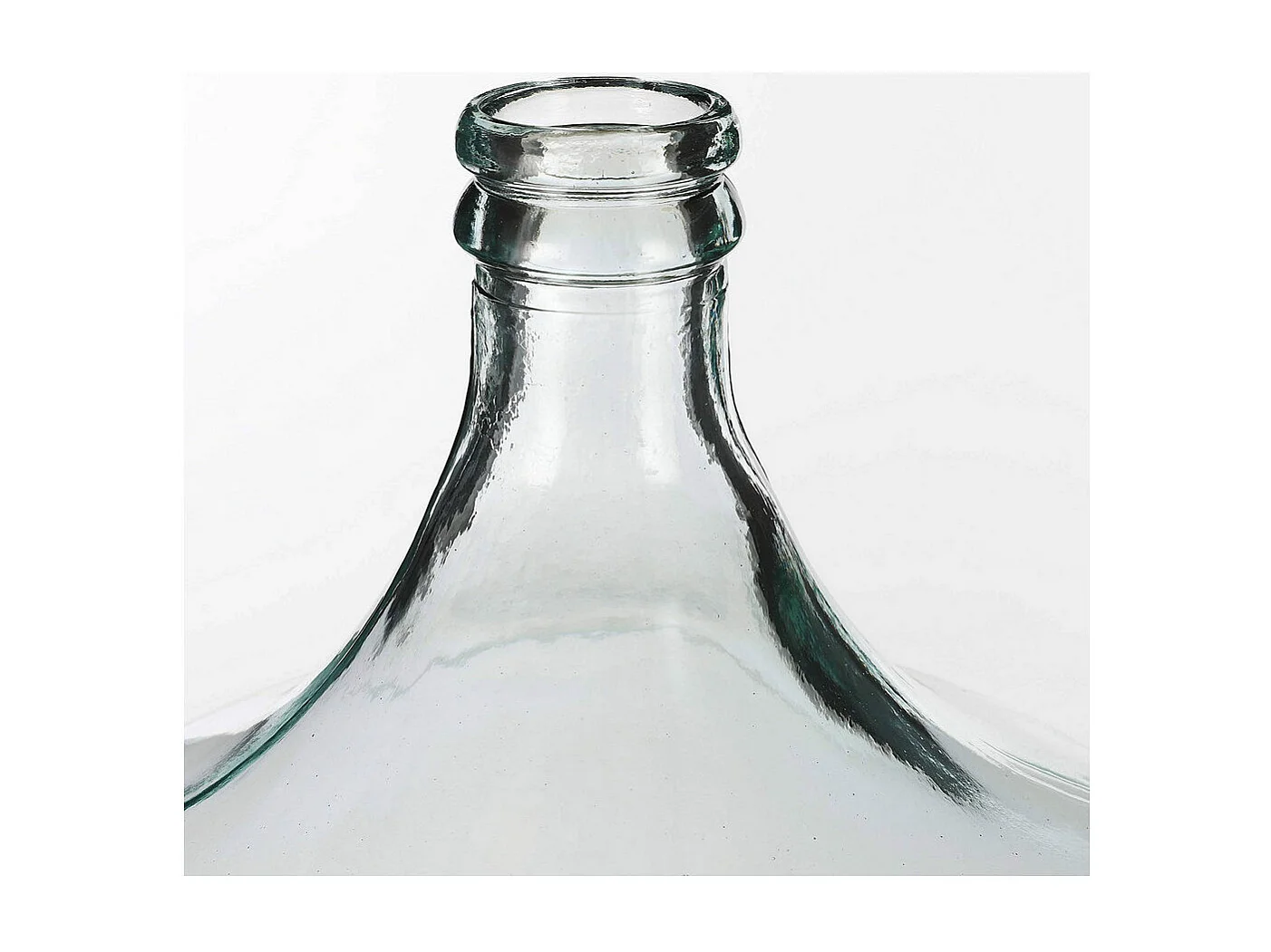 Bouteille décorative en verre recyclé - Ø40 x 56 - Transparent - DIEGO