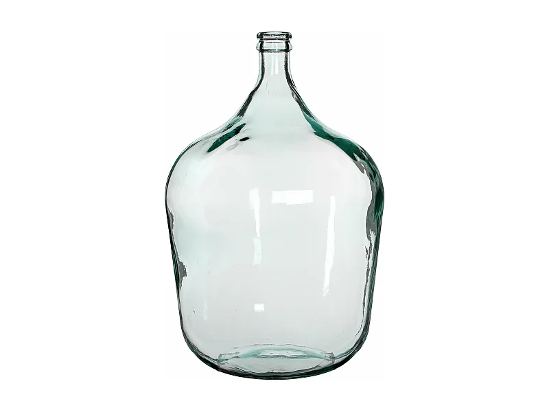 Decoratieve fles van gerecycled glas - Ø40 x 56 - Transparant - DIEGO