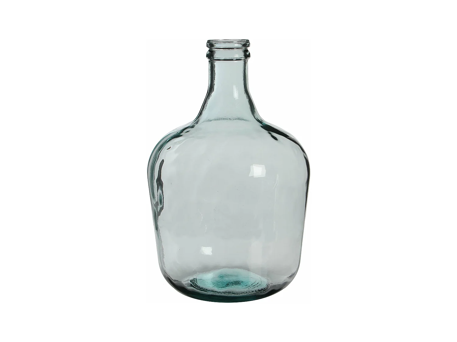 Decoratieve fles van gerecycled glas - Ø27 x 42 - Transparant - DIEGO