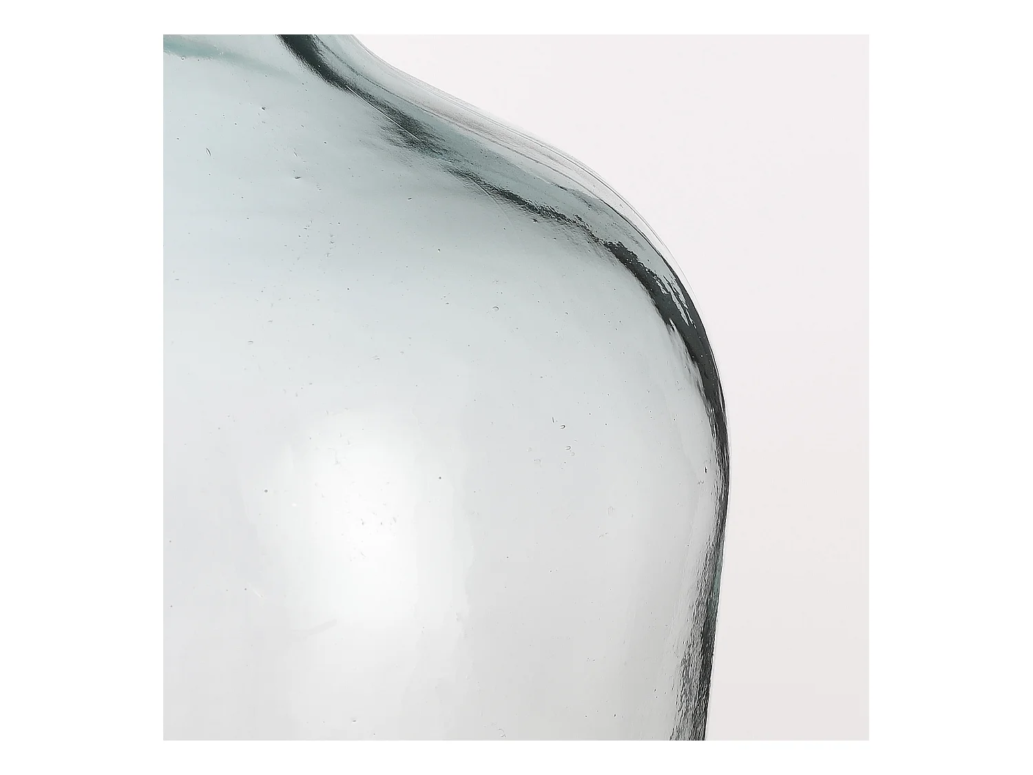 Dekorative Flasche aus Recyceltes Glas - Ø27 x 42 - Transparent - DIEGO