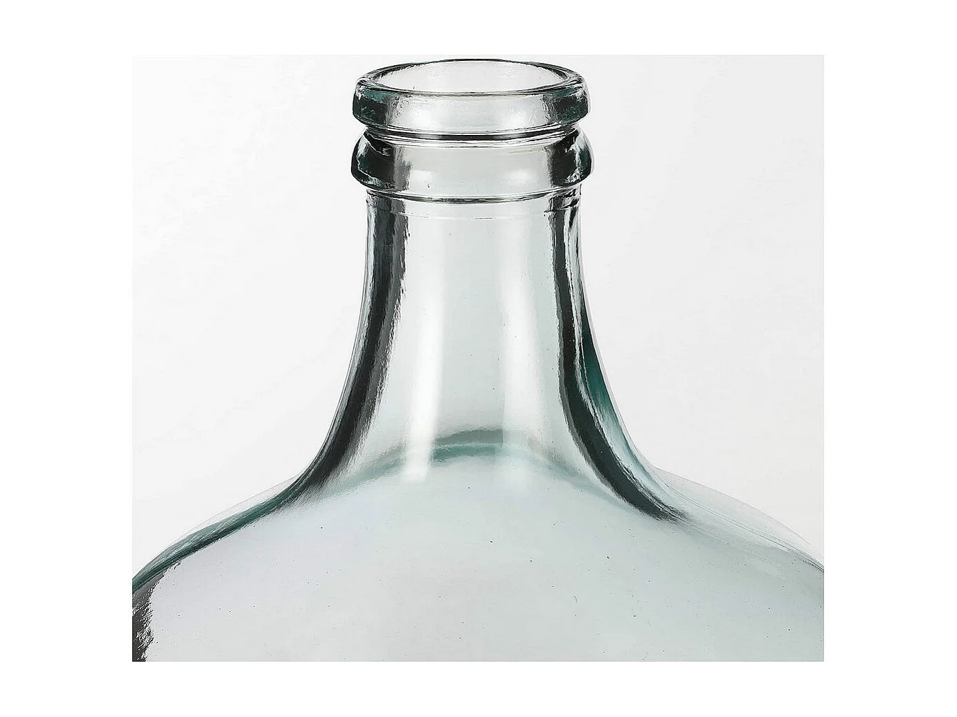 Bouteille décorative en verre recyclé - Ø27 x 42 - Transparent - DIEGO