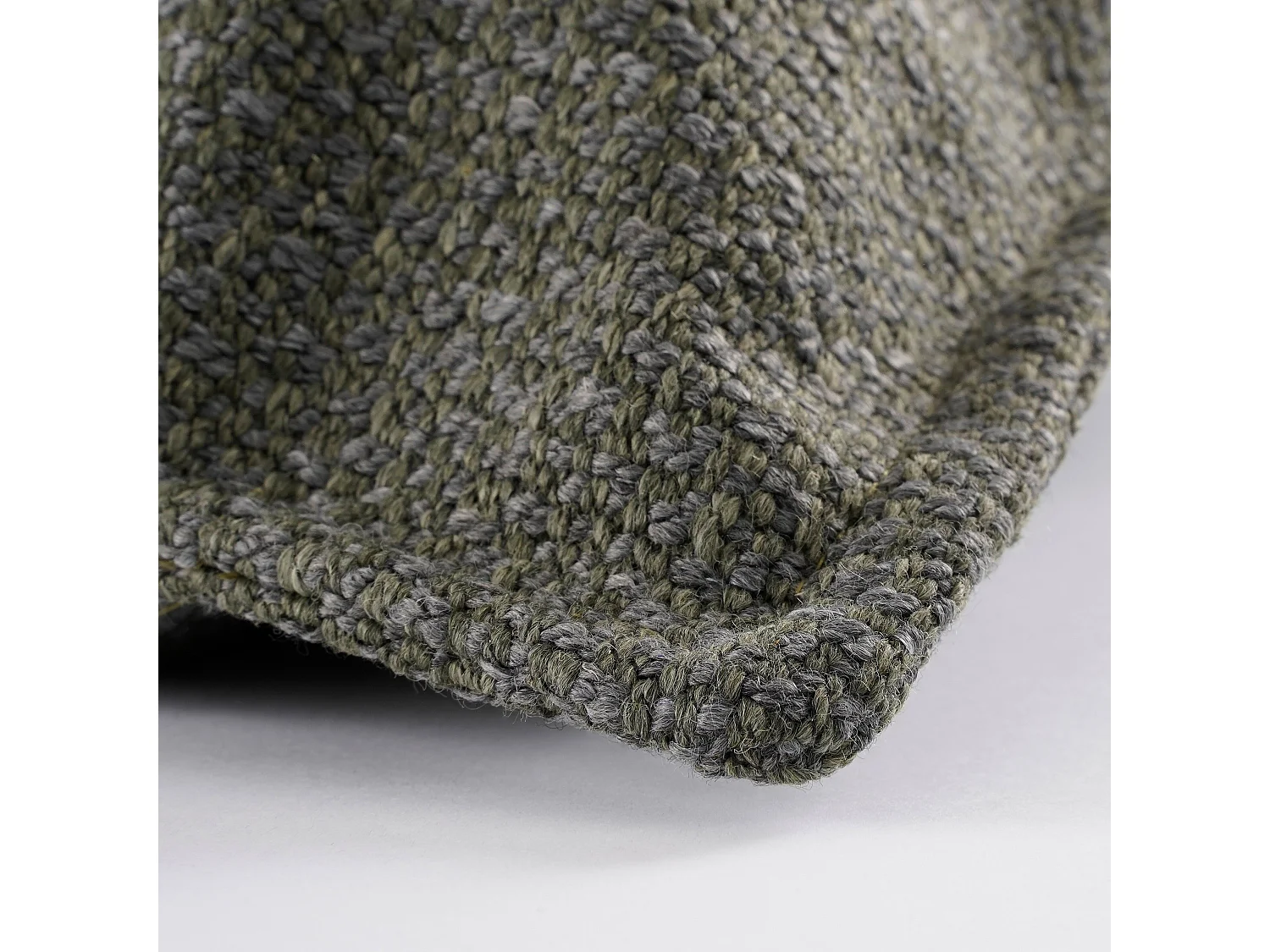 Sierkussen van gerecycled polyester - 45 x 45 x 10 - Groen - NATALIE