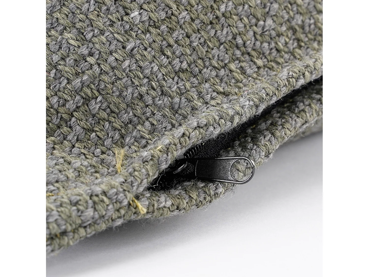 Sierkussen van gerecycled polyester - 45 x 45 x 10 - Groen - NATALIE