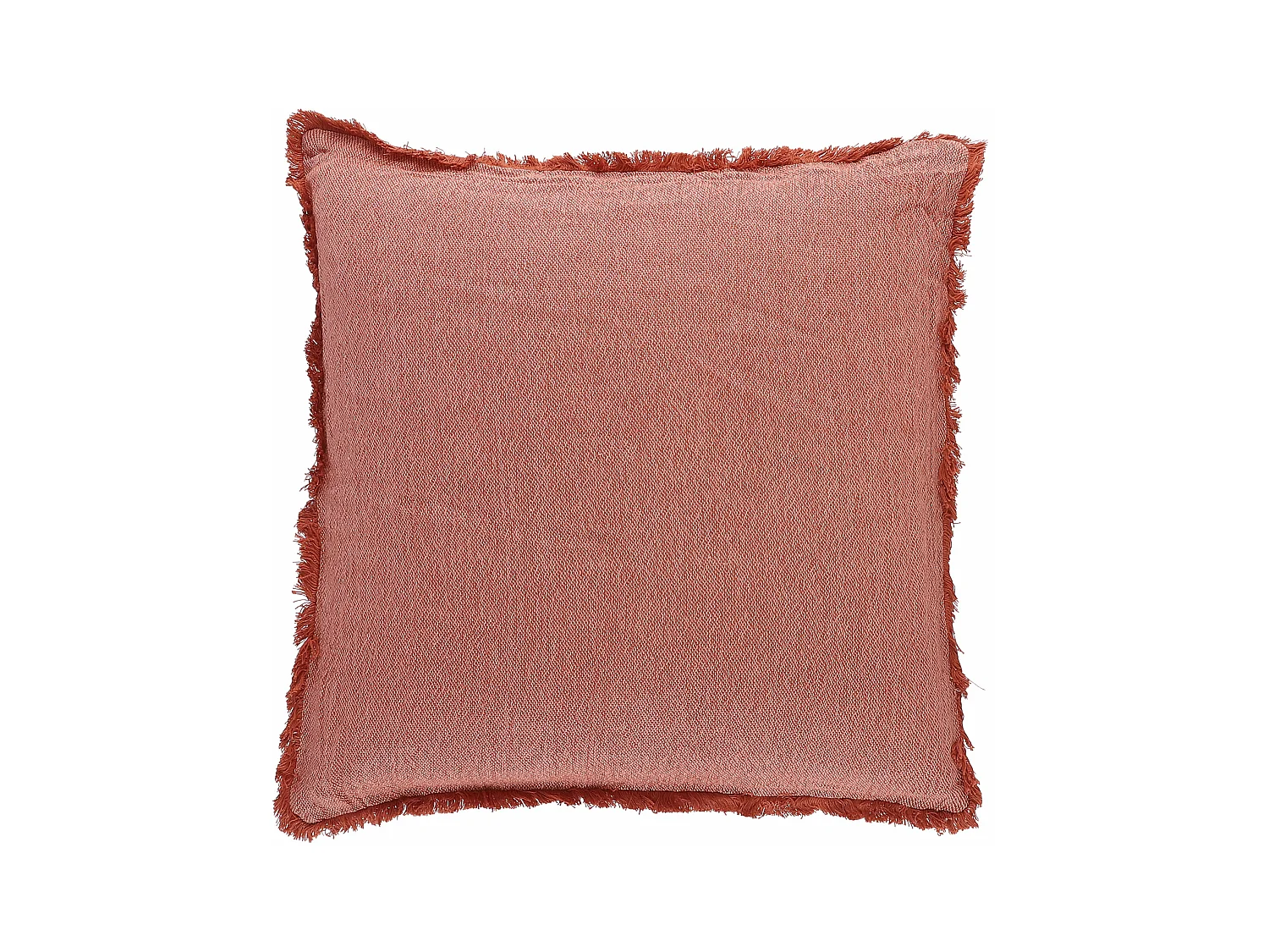 Coussin en coton organique - 47 x 45 - Rouge - BERKELEY