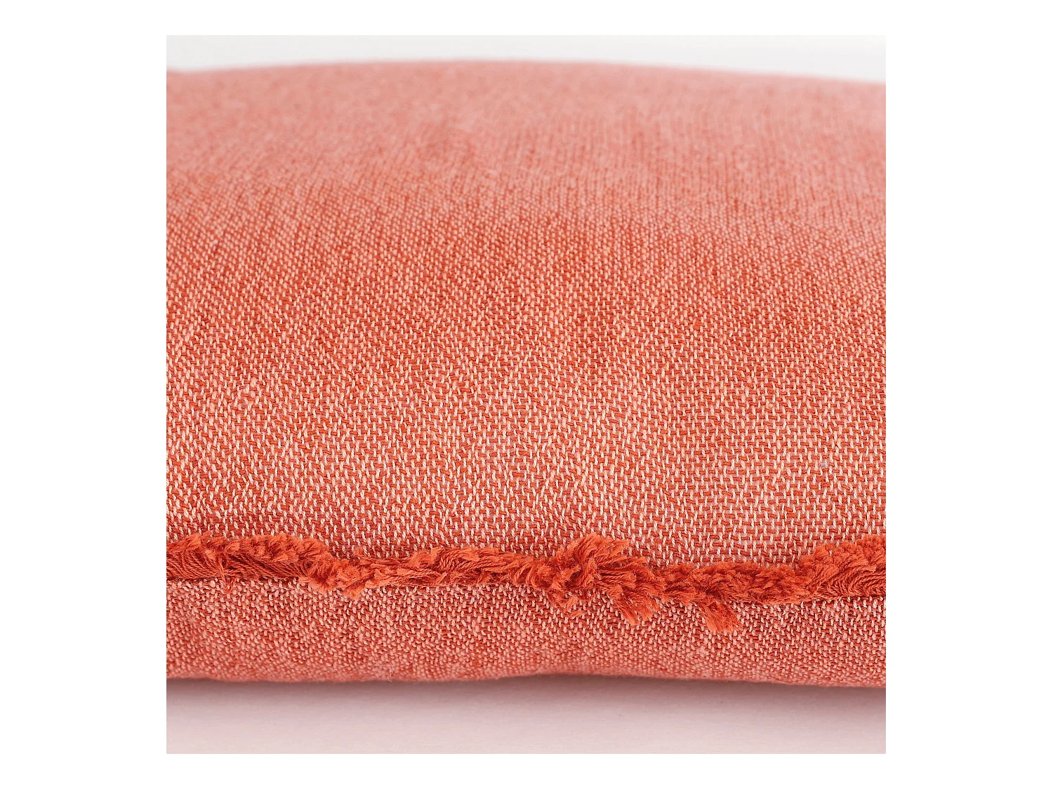 Coussin en coton organique - 47 x 45 - Rouge - BERKELEY