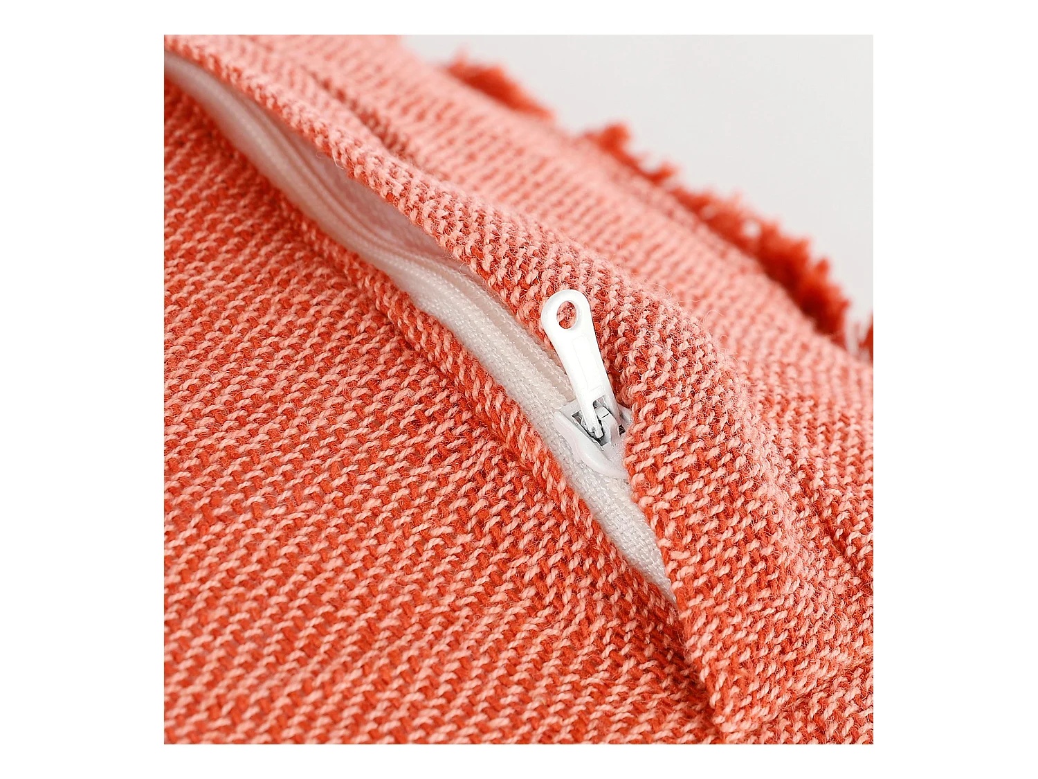 Coussin en coton organique - 47 x 45 - Rouge - BERKELEY