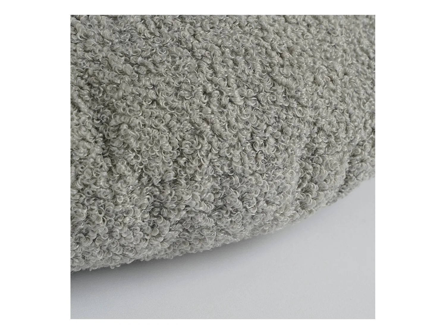 Coussin en polyester recyclé - 10 x 40 - Gris - NADINE