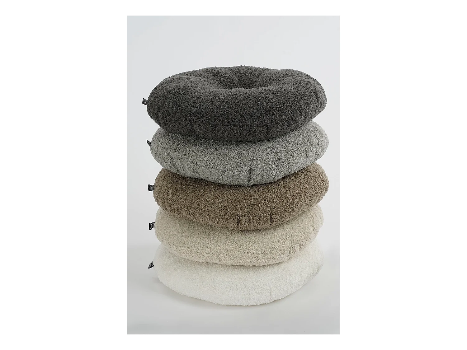 Coussin en polyester recyclé - 10 x 40 - Gris - NADINE