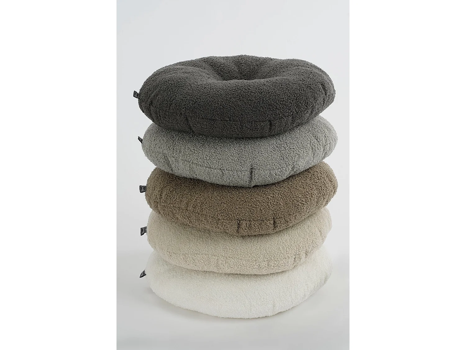 Coussin en polyester recyclé - 10 x 40 - Gris - NADINE