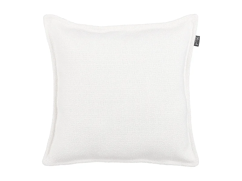 Coussin en polyester recyclé - 45 x 45 x 10 - Blanc cassé - NATALIE