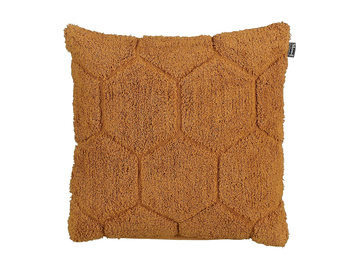 Sierkussen van katoen en vulling gerecycled polyester - 45 x 45 x 10 - Lichtbruin - JAIMY