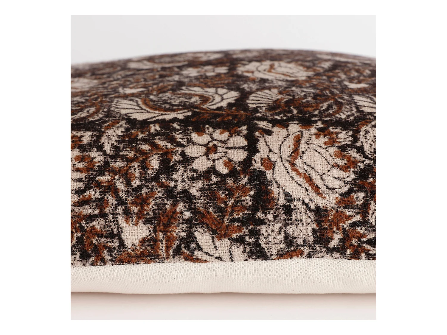 Coussin en coton - 50 x 50 - Marron foncé - ARKANSAS