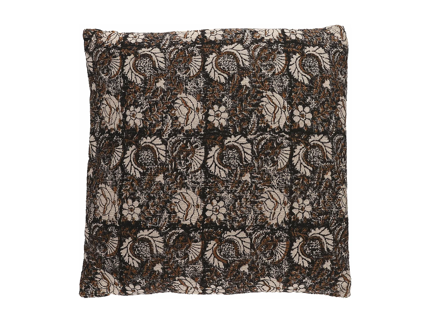 Sierkussen van katoen - 50 x 50 - Donkerbruin - ARKANSAS