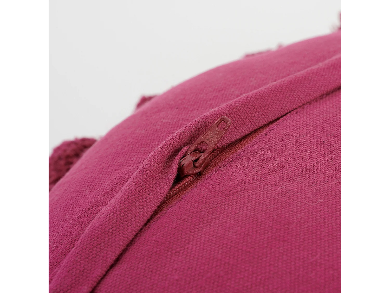 Sierkussen van katoen - Ø40 - Fuchsia - PON PON