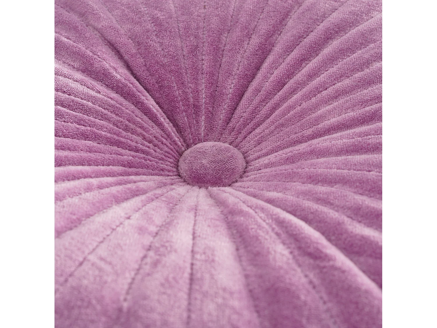 Coussin en velours de coton - Ø45 - Lilas - BARON