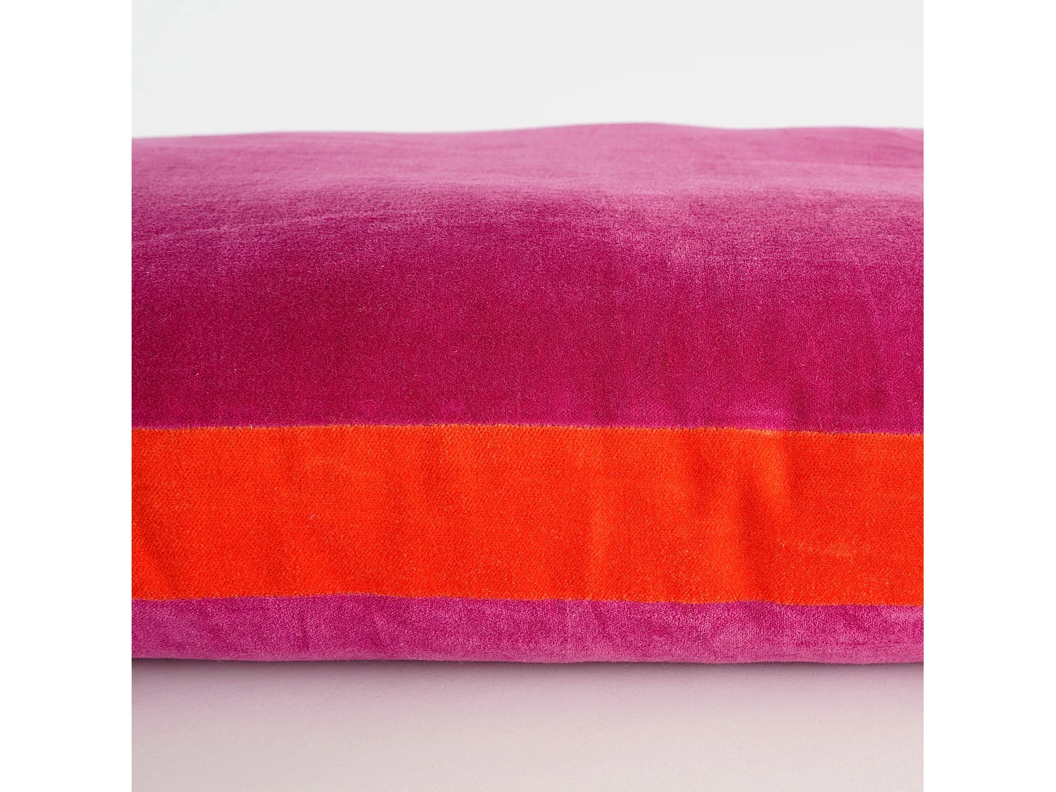 Dekokissen aus Baumwolle - 55 x 35 x 10 - Fuchsia - MONTISI